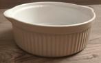 Creme Witte keramische ovenschaal – 22 cm – in goede staat, Keramiek, Ophalen of Verzenden, Overige stijlen, Schaal of Schalen