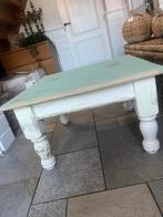 Brocante / landelijke salontafel, 100 tot 150 cm, Zo goed als nieuw, Minder dan 50 cm, Rechthoekig