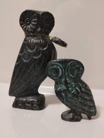Grieks bronzen uil beeldjes, Ophalen of Verzenden