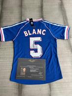 Gesigneerd Frankrijk shirt van Laurent Blanc met COA, Ophalen of Verzenden, Nieuw, Buitenlandse clubs, Shirt