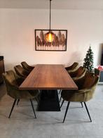 Industriële Eettafel 210x95, Huis en Inrichting, Tafels | Eettafels, Ophalen, Gebruikt, 50 tot 100 cm, Vijf personen of meer