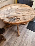 Bolpoot ronde tafel, Ophalen, Gebruikt, 50 tot 100 cm, Rond