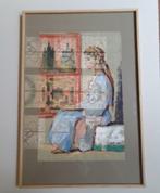 Orientalistisch werk van Ch.E.Smets jonge vrouw Marokko, Antiek en Kunst, Kunst | Schilderijen | Klassiek, Ophalen of Verzenden