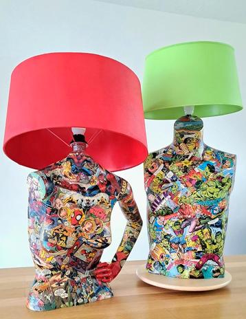 The Hulk Upcycling Art statement lamp beschikbaar voor biedingen