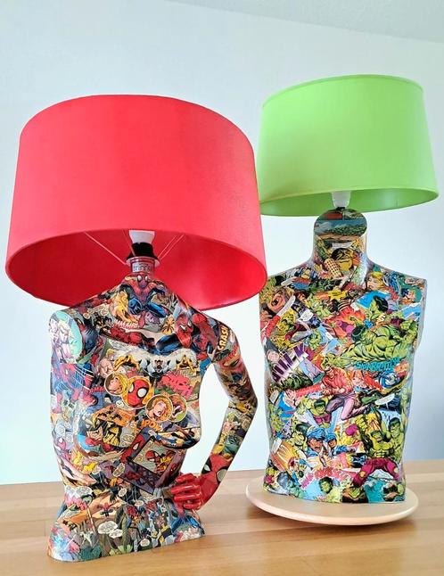 The Hulk Upcycling Art statement lamp, Antiek en Kunst, Kunst | Designobjecten, Ophalen of Verzenden