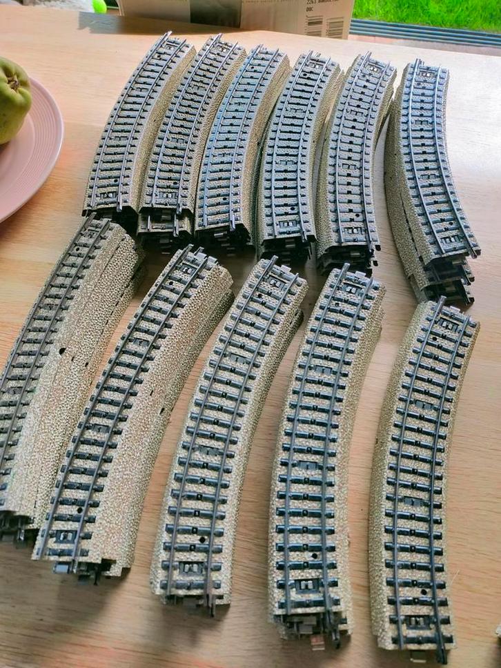 Märklin Rails en diverse zgan ruim 200 stuks, Hobby en Vrije tijd, Modeltreinen | H0, Zo goed als nieuw, Rails, Wisselstroom, Märklin
