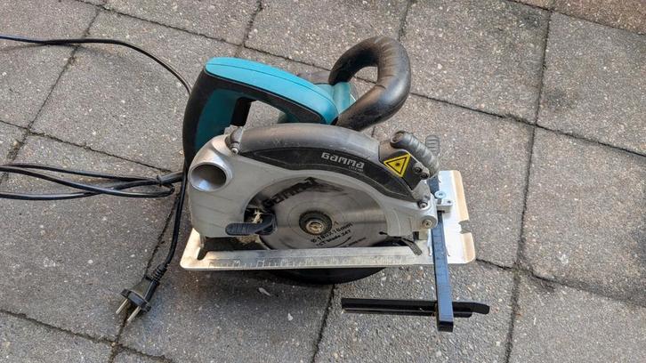 Gamma Cirkelzaag 1300W - 185x16mm Blad, Doe-het-zelf en Verbouw, Gereedschap | Zaagmachines, Gebruikt, Cirkelzaag, 1200 watt of meer