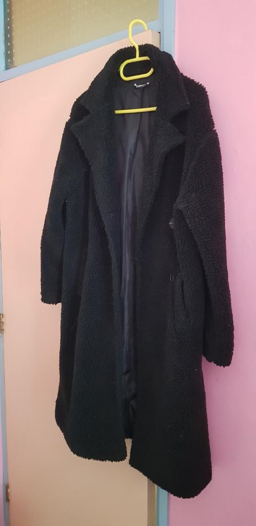 Teddyjas, Kleding | Dames, Jassen | Winter, Ophalen, Zo goed als nieuw, Zwart