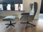 INHOUSE relax draai Fauteuil + Hocker, Huis en Inrichting, Fauteuils, Ophalen, 75 tot 100 cm, Zo goed als nieuw, 75 tot 100 cm