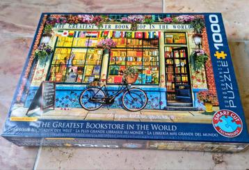 Puzzel 1000 stukjes The Greatest Bookstore In The World beschikbaar voor biedingen