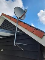 Triax schotel 65 cm met dubbele kop en muurbeugel, Audio, Tv en Foto, Schotelantennes, Ophalen, Gebruikt, (Schotel)antenne, Overige merken