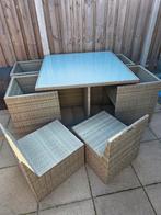 8 persoons tuinset, Tuin en Terras, Tuinsets en Loungesets, Ophalen, Gebruikt, Wicker
