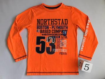Longsleeve shirt -Unlocked- maat: 128/134 Leuk oranje beschikbaar voor biedingen