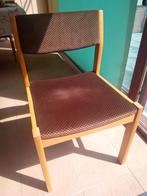 Retro. Grote eetkamertafel, nog uittrekbaar met 6 stoelen., Ophalen