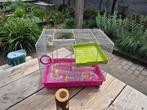 Hamsterkooi met veel assesoires, Dieren en Toebehoren, Knaagdieren en Konijnen | Hokken en Kooien, Minder dan 60 cm, Kooi, Minder dan 75 cm