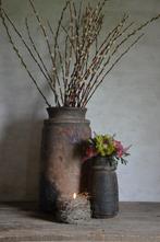 Oude houten nepalese kruik, Huis en Inrichting, Woonaccessoires | Vazen, Overige materialen, Overige kleuren, Nieuw, Ophalen of Verzenden