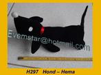 H297 Hond hondje Hema teckel Takkie fleece (25cm), Ophalen, Zo goed als nieuw, Hond