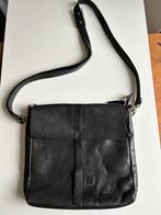 Zwarte leren handtas, Overige merken, Gebruikt, Zwart, Ophalen of Verzenden