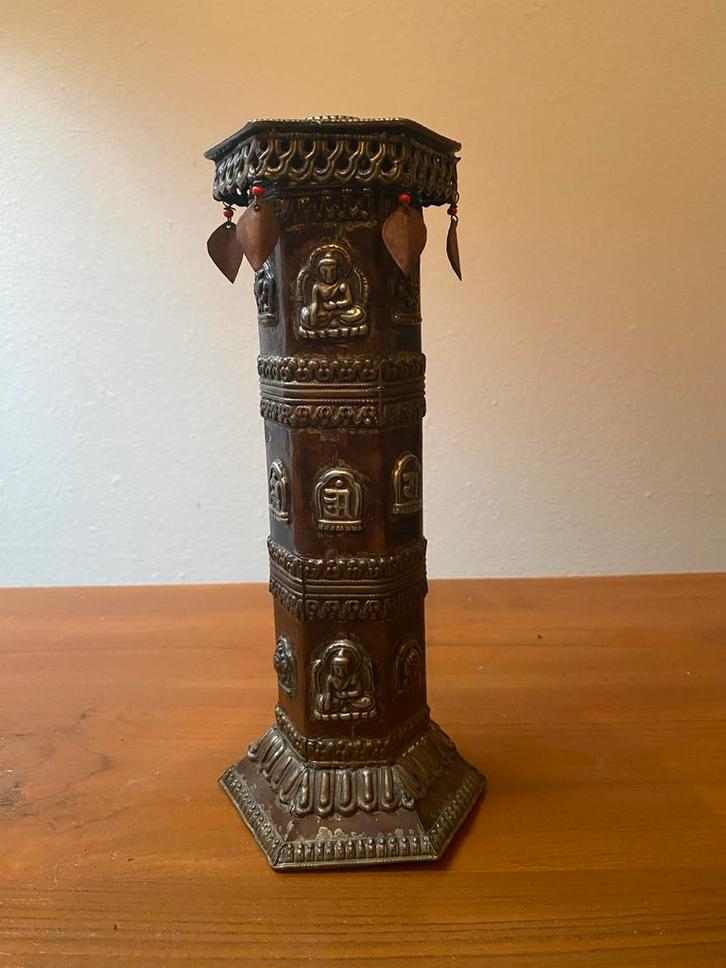 Oude metalen wierookhouder, Antiek en Kunst, Antiek | Woonaccessoires, Ophalen of Verzenden