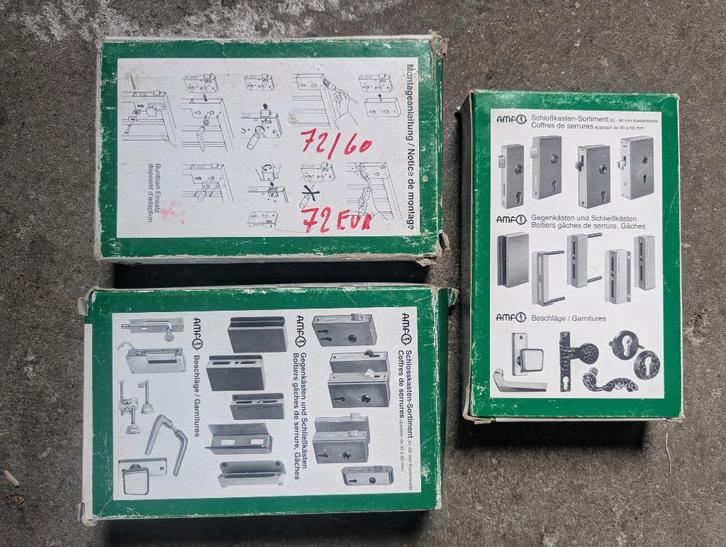 slotkast / blokslot voor poort of hek (3x), Doe-het-zelf en Verbouw, Hang- en Sluitwerk, Nieuw, Slot, IJzer, Ophalen of Verzenden