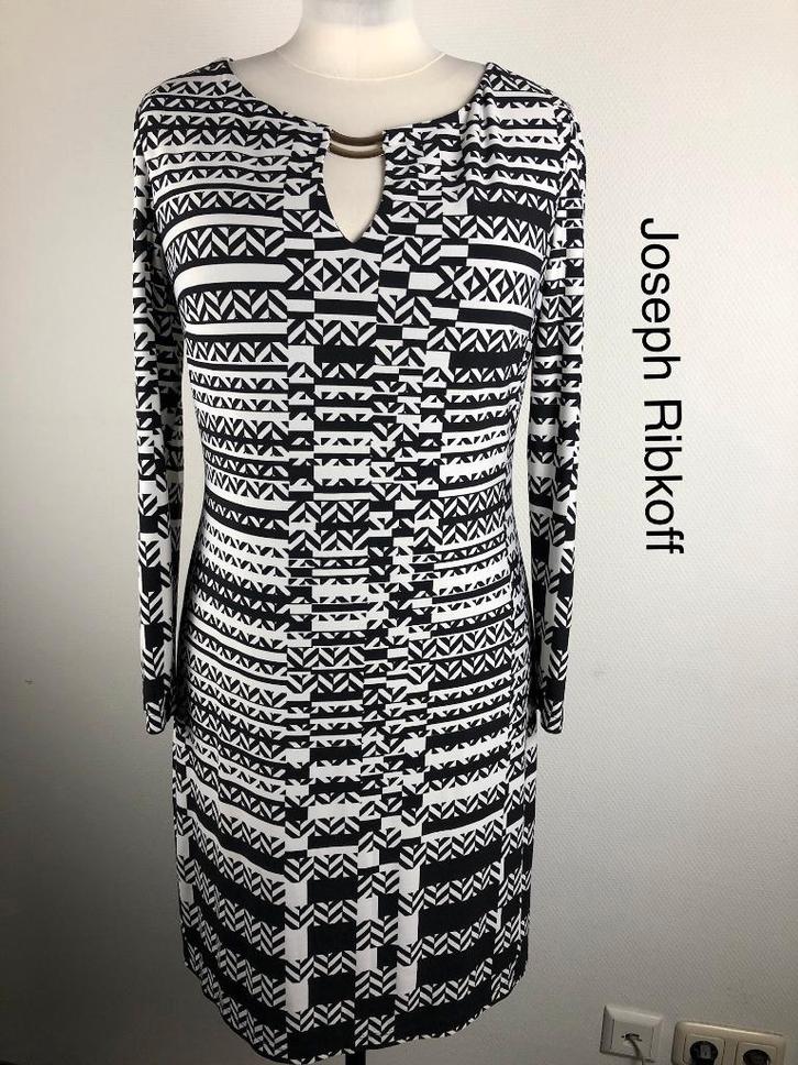 Joseph Ribkoff Jurk  (mt: 42) 18,5/8623, Kleding | Dames, Jurken, Zo goed als nieuw, Maat 42/44 (L), Zwart, Knielengte, Ophalen of Verzenden