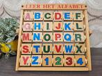 Leer het Alfabet houten educatief speelgoed, Antiek en Kunst, Ophalen of Verzenden