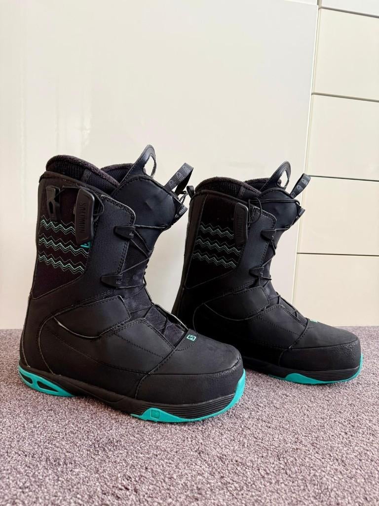 Snowboard schoenen dames Salomon maat 40 (10,5), Sport en Fitness, Snowboarden, Ophalen, Zo goed als nieuw, Schoenen