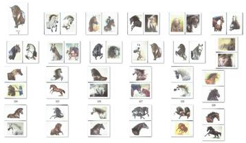 J F Villalba Tarmeno 46 Litho Paarden aquarellen beschikbaar voor biedingen