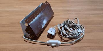 Retro Bruine bedlamp in originele staat. beschikbaar voor biedingen