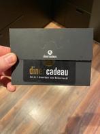 Diner cadeau dinerbon t.w.v. €100, Tickets en Kaartjes, Twee personen, Cadeaubon