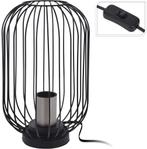 Grote tafellamp Open Iron, Huis en Inrichting, Lampen | Tafellampen, Verzenden, Nieuw, Metaal, Minder dan 50 cm