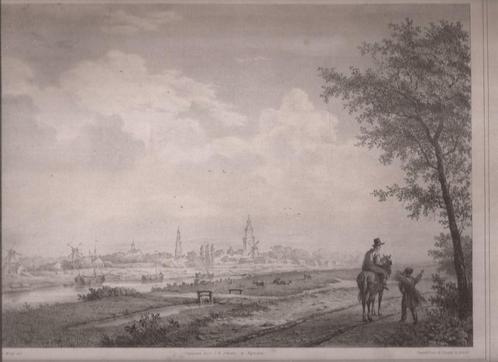 Zutphen van den Vliegendijk bij het Hoendernest Steendruk, Antiek en Kunst, Kunst | Etsen en Gravures, Ophalen of Verzenden