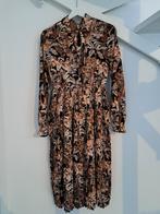 Prachtige jurk met vrolijke print - maat S, Bruin, Ophalen of Verzenden, Zo goed als nieuw, Maat 36 (S)