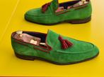 Prachtige GREVE Suede instap schoenen met groene kleur 9/5, Loafers, Overige kleuren, Verzenden, Zo goed als nieuw