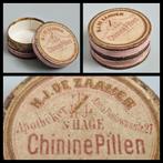 Antiek pillendoosje voor Chinine pillen, H.J de Zaaijer, Antiek en Kunst, Curiosa en Brocante, Ophalen of Verzenden