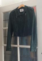 Suede Jasje , Smaragdgroen Vera Moda , Asymmetrisch S, Ophalen of Verzenden, Zo goed als nieuw