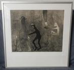 Aquatint / ets Zakkenroller en Bedelaar Harry van Kruiningen, Antiek en Kunst, Ophalen of Verzenden