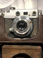 Vintage Zorki C USSR Camera met originele leren hoes – zeldz, Ophalen of Verzenden