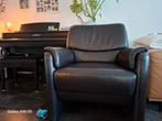 Leren fauteuil, Gebruikt, Minder dan 75 cm, Leer, Ophalen of Verzenden