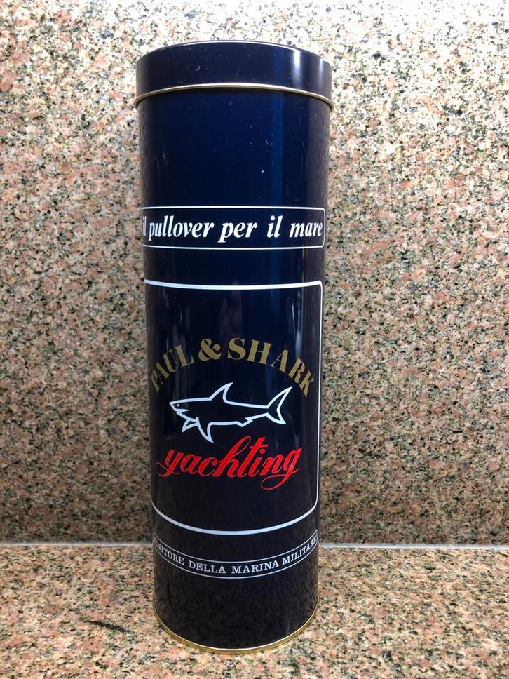 Vintage Paul & Shark blik, Verzamelen, Blikken, Zo goed als nieuw, Beschuit, Overige merken, Ophalen of Verzenden