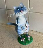 Metalen Kat - Decoratief Beeld, Ophalen of Verzenden, Gebruikt