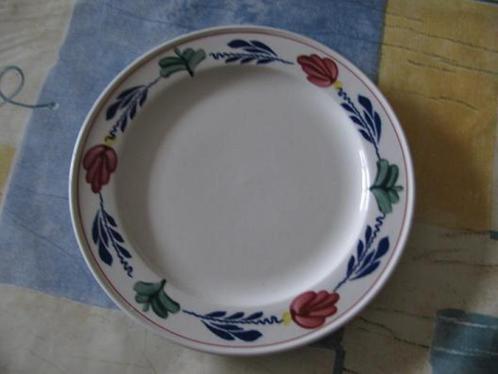 Boerenbont gebakschotel met rand Boerenbond, Huis en Inrichting, Keuken | Servies, Gebruikt, Bord(en), Boerenbont, Aardewerk, Ophalen of Verzenden