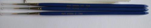 Penselen 4Art 3 stuks 0 - 1 - 2, Hobby en Vrije tijd, Schilderen, Nieuw, Penseel of Kwast, Ophalen