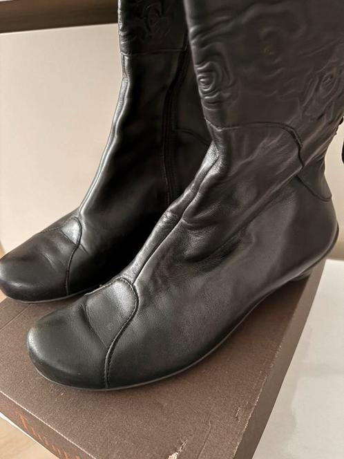 Think! leren dameslaarzen, Kleding | Dames, Schoenen, Zo goed als nieuw, Hoge laarzen, Zwart, Ophalen of Verzenden