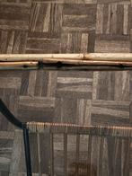 Vintage Rotan Salontafel met Glas - Jaren 60, Ophalen of Verzenden, Gebruikt, Glas, Tafelblad