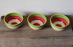 Tapas servies, vrolijk gekleurde Intermezzo schalen, 3 stuks, Huis en Inrichting, Keuken | Servies, Ophalen, Overige stijlen, Schaal of Schalen