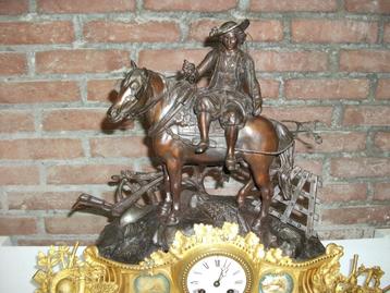 Een super mooie Pendule uit 1846 Ged. brons verguld beschikbaar voor biedingen