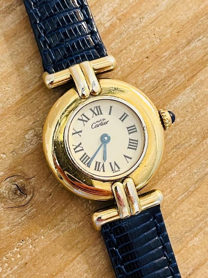 Vintage Cartier Colisée Vermeil dames horloge, Sieraden, Tassen en Uiterlijk, Horloges | Dames, Gebruikt, Polshorloge, Overige merken