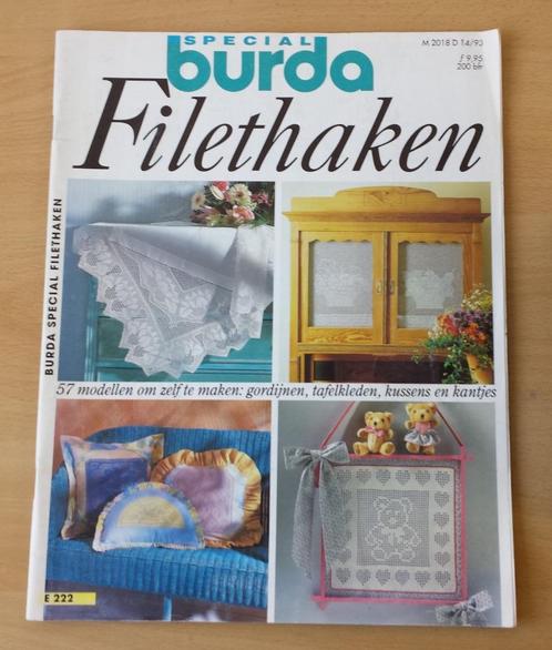 Haken - Burda - Filethaken - 1993, Hobby en Vrije tijd, Breien en Haken, Gebruikt, Haken, Patroon of Boek, Ophalen of Verzenden