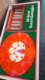 Vintage Kerstverlichting - 16 Kaarslampjes, Gebruikt, Vintage, Ophalen of Verzenden, Glas